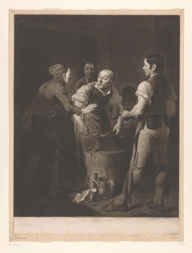 Four men in a smithy