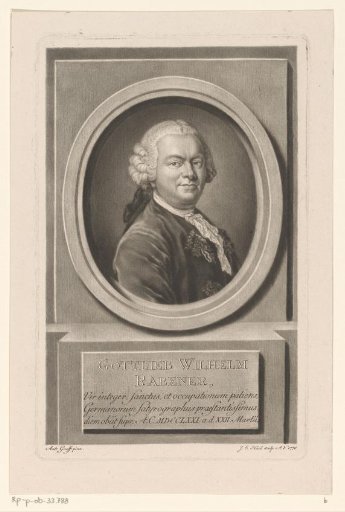 Portrait of Gottlieb Wilhelm Rabener