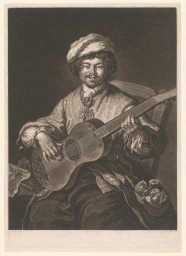 Man playing the guitar
