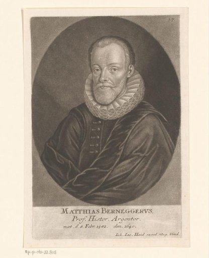 Portrait of Matthias Bernegger