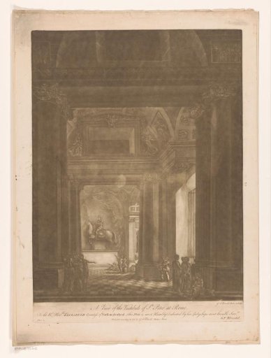 View of the hall of St. Peter's Basilica