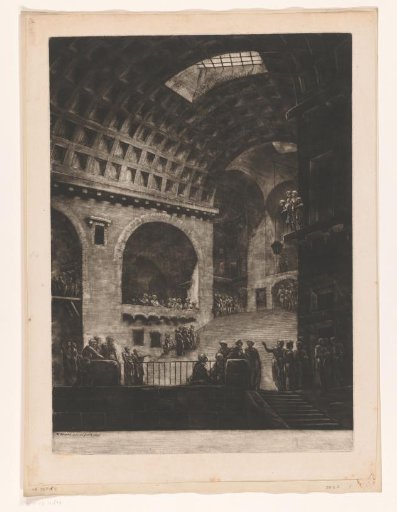 Interior of a prison