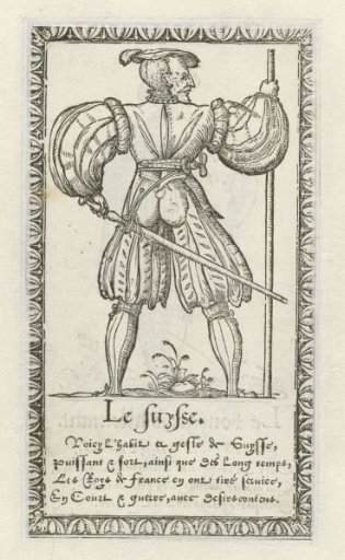 Man from Switzerland with a Staff and Sword