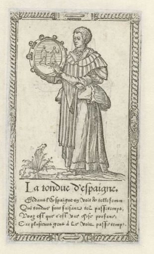 Woman from Spain with a Tambourine