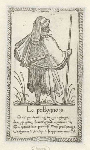 Polish man with a sword behind his back