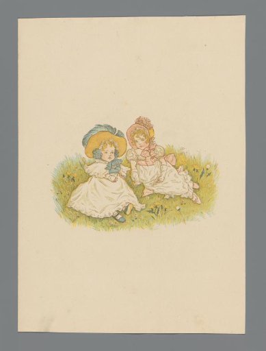 Two children in the grass