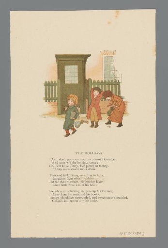 Three children at a doorway
