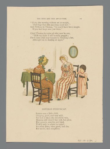 Two women and a girl at a table