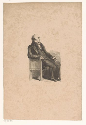 Old man seated in a chair