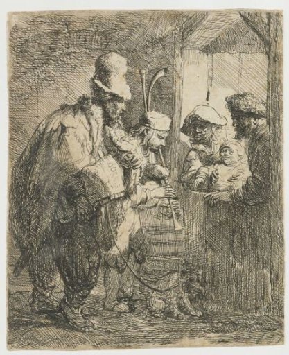 The strolling musicians