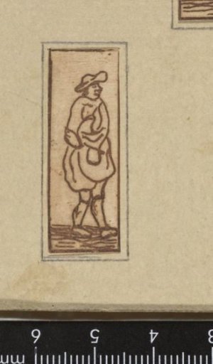 Standing man, facing right