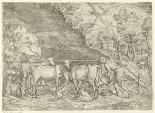 Landscape with a Milk Cow