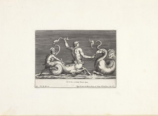 Triton Fighting a Sea Monster