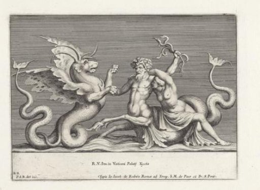 Triton Fighting a Sea Monster