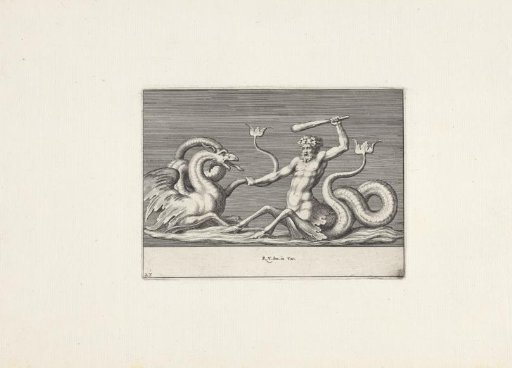 Triton Fighting a Sea Monster