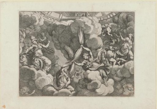 Mythological Figures among Clouds
