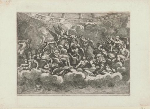 Mythological Figures among Clouds