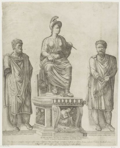 Triumphant Roma with Two Barbarian Kings