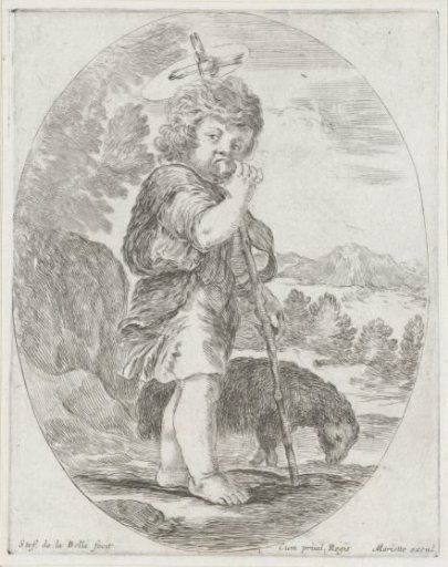 John the Baptist as a Child, Biting into Fruit