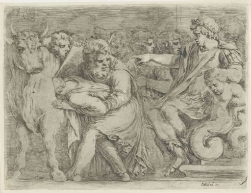 Perillus Thrown into a Heated Brazen Bull by Order of Phalaris