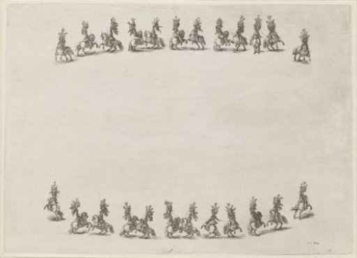 Twenty-Four Horsemen in Two Rows