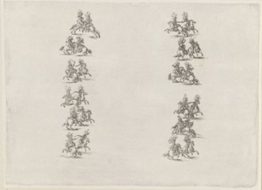 Twenty-Four Horsemen in Two Rows