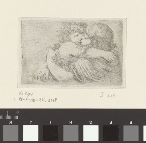 Two children embracing each other