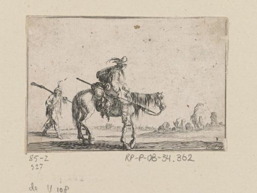 Soldier on horseback and on foot