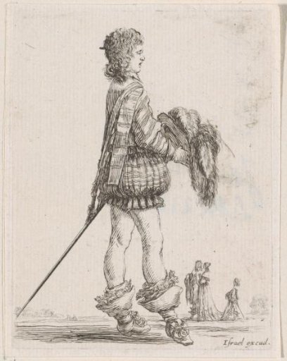 Nobleman with a plumed hat in hand