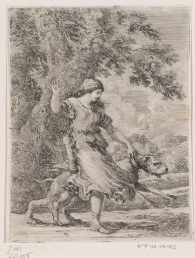 Nymph with dog