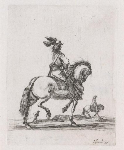 Rider on a galloping horse