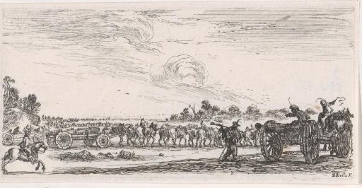 Marching cannons on a plain