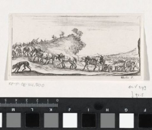 Cannon drawn by horses