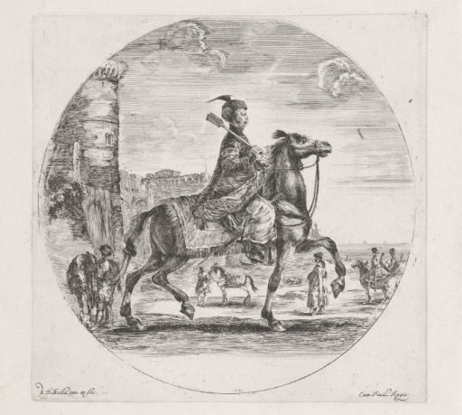 Polish man on horseback
