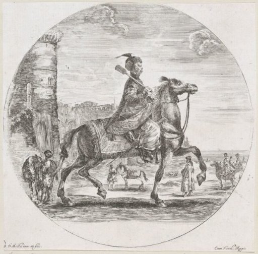 Polish man on horseback