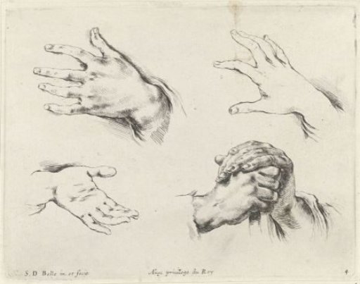 Five hands