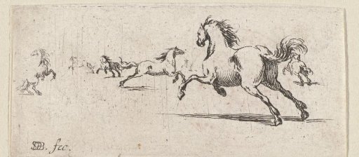 Running horses