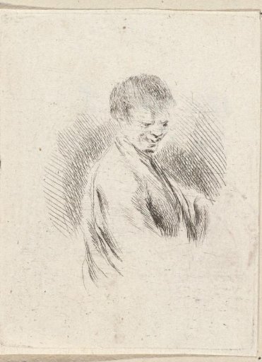 Laughing young man, half-length