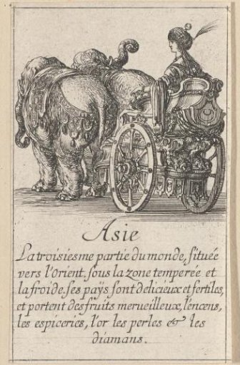 Woman in a carriage, Asia