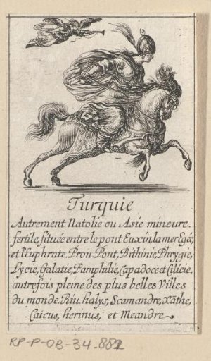 Woman on horseback from Turkey