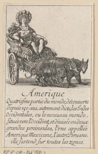 Woman in a carriage, America