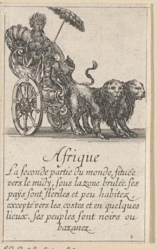 Woman in a carriage, Africa