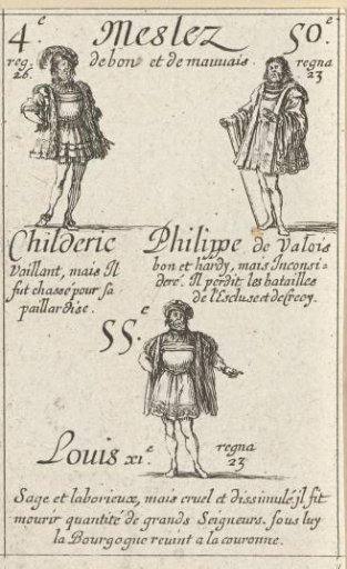 Childeric I, Philip VI and Louis XI