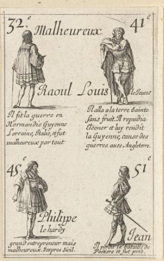 Rudolf I, Louis III, Philip II and John II