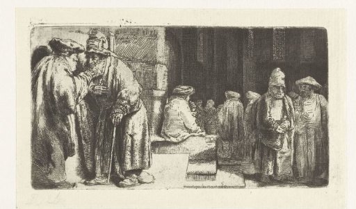 Jews in the synagogue
