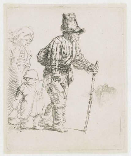 Peasant family on the tramp