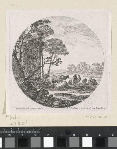 Landscape with Flock and Corinthian Capital