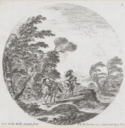 Two Riders Going Against the Wind