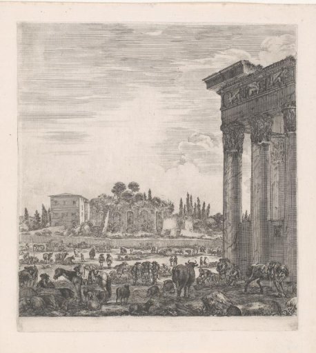 View of the Roman Forum from the Temple of Antoninus and Faustina