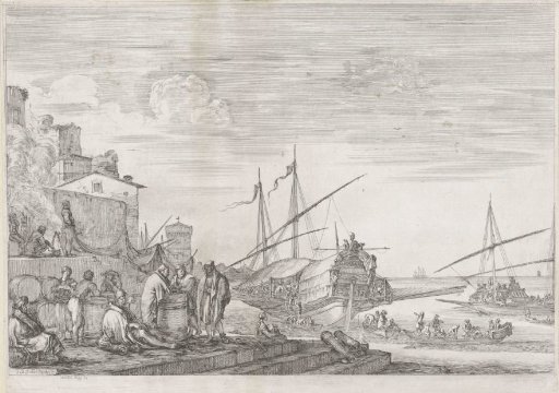 Two Galleys in the Harbour of Livorno